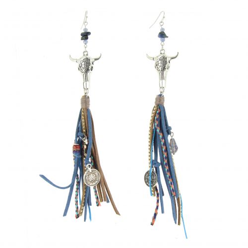 Boucles d'oreilles pendantes Cow Ielena