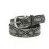 CAPUCINE studded leather belt