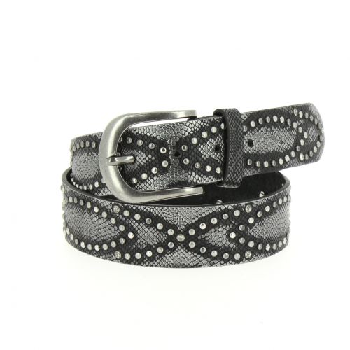 CAPUCINE Studded leather belt