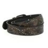 Ceinture 3,5cm strass doré, 7737 Vert