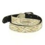 Ceinture 3,5cm strass doré, 7737 Vert