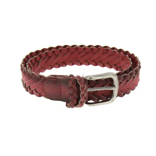 Ceinture similicuir tressé piqué pour femme et homme, HERNANIA