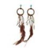 Boucles d'oreilles à plumes Gwenola