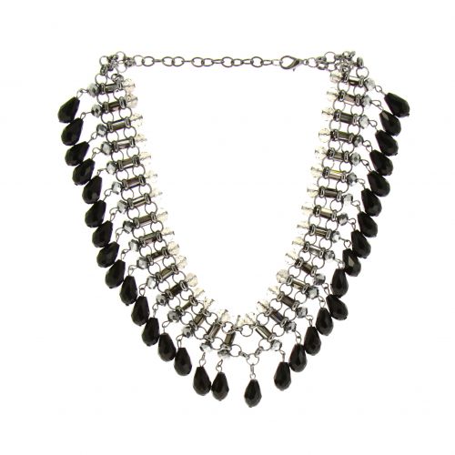 Collier plastron à perles MADDLY
