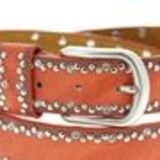 Ceinture femme doublé en cuir à strass et rivets, CAPUCINE