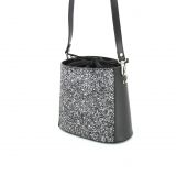 Borsa in pelle con paillettes Lilia