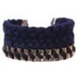 bracelet tressés en coton BT-022 Bleu marine - 1804-4469