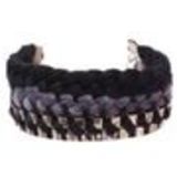 bracelet tressés en coton BT-022 Gris - 1804-4470