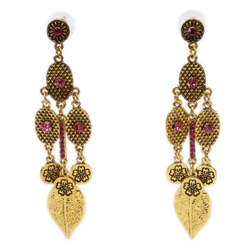 Boucles d'oreilles vintage à strass, MILFORDIA