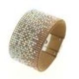 Bracelet manchette strass CARA