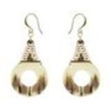 Boucles d'oreilles pendants à perles et strass, 9108 Doré