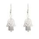 Boucles d'oreilles inoxydable "main de fatima" Irys