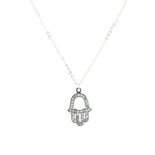 Collier acier inoxydable "Main de Fatima" Ashleen