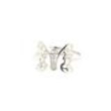 ROSY butterfly stainless steel ring