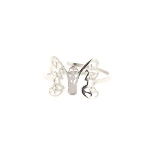 Schmetterling Ring, Edelstahl ROSY