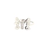 Damen ringe edelstahl Schmetterling ROSY