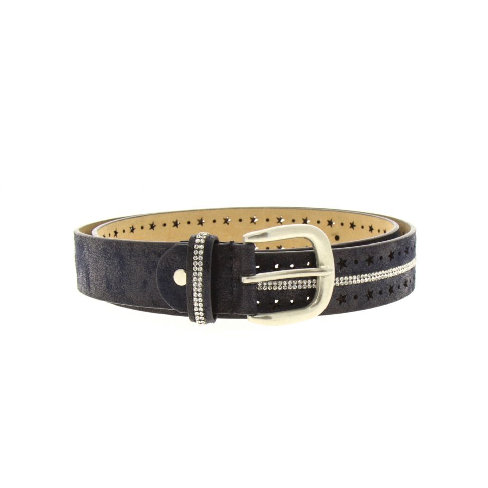 Ceinture femme en cuir à strass DAKOTA