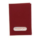 Leather passport holder, EVAN