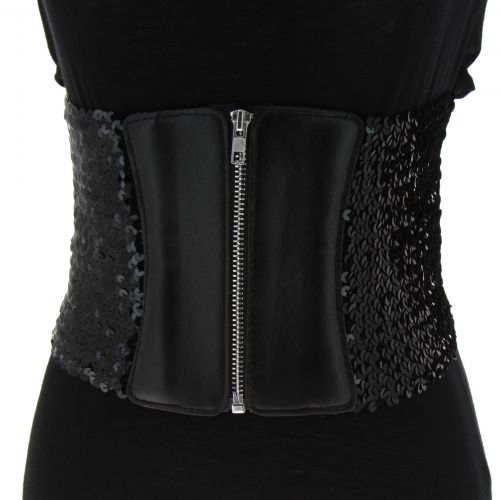 Ceinture corset à sequins XANA