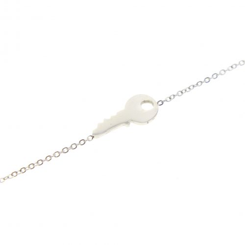 Bracelet femme "clef du coeur" en acier inoxydable SAYURI