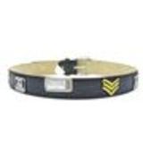 Denim leather lined belt, LEA