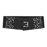 Studded Wide Waist Elasticated Woman Belt, ADELE