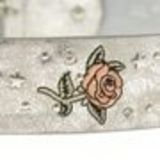 Embroidered Flowers Leather Women Belt, LANA