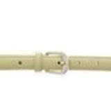 Gürtel 2 cm Leder, Silber Schleife