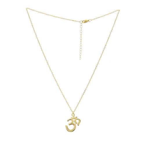 Collier femme en acier inoxydable symbôle "Ohm" Luna