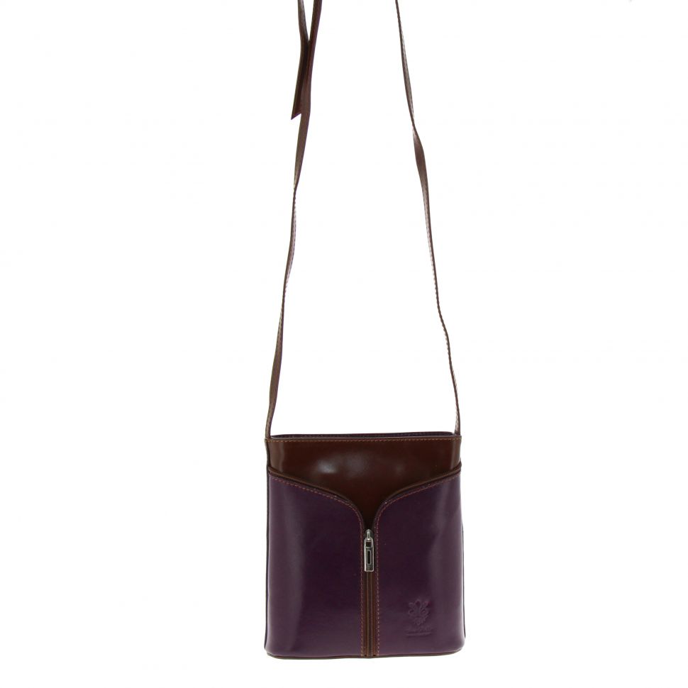 Pailletten Ledertasche Lilia