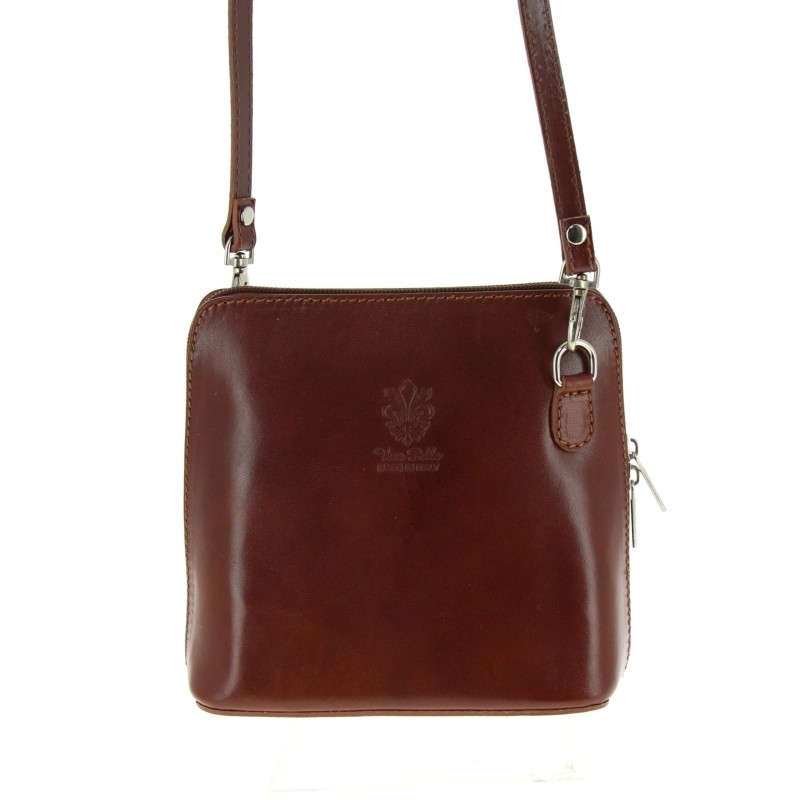 Sac à Main Vintage En Cuir Véritable Années 1950 - Orange Sanguine, Fait Main, Neuf