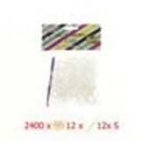 Lot de 2400 élastiques + 12 crochets + 144 Clips S - Pour métier à tisser