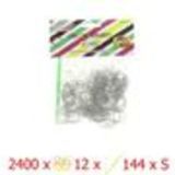 Lot de 2400 élastiques + 12 crochets + 144 Clips S - Pour métier à tisser