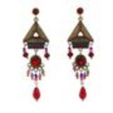 Boucles d'oreilles créole strass 50mm Gerda