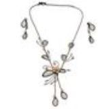 Collier femme, Coeur en strass, XS-2259