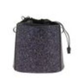 Borsa in pelle con paillettes Lilia