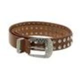 Rhinestone Genuine Leather Women Belt, PAOLINA