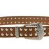 Rhinestone Genuine Leather Women Belt, PAOLINA