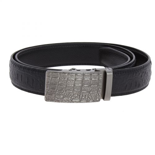 Ceinture homme motif Croco à boucle automatique, GUSTAVE