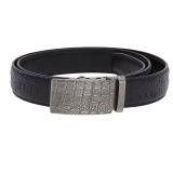 Ceinture homme motif Croco à boucle automatique, GUSTAVE