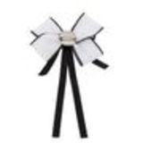 Strass Kristall Dangle Hochzeit Fliege Frauen Band Pre Tied Krawatte Brosche Pin Clip TALY