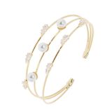 Bracelet femme perles et strass, Cristal de Zirconium FLORINA