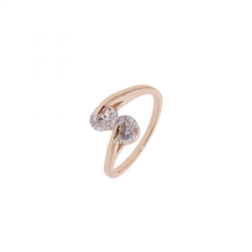 Anello de rame Strass cristallo di zirconio d'Oro con l'Oro, EYLINE