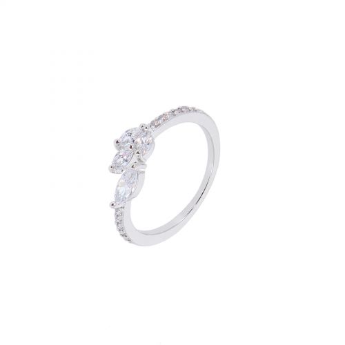 8499 rhodium rhinestones ring - color Golden