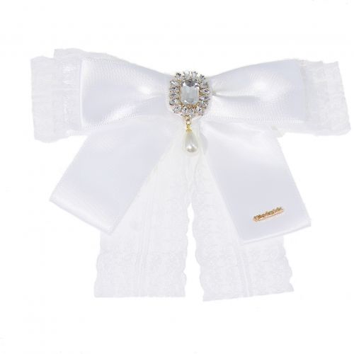 Strass Kristall Dangle Hochzeit Fliege Frauen Band Pre Tied Krawatte Brosche Pin Clip, CELIA