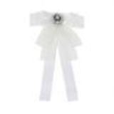 Rhinestone Crystal Dangle Wedding Party Bow Tie Ribbon Pre Tied, LORA