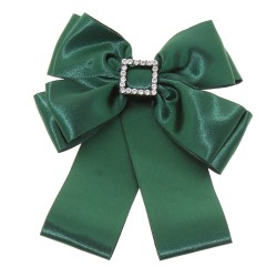 Broche Nœud Papillon Femme Strass Pré-nouée - Cravate Décorative Pour Chemise - Cadeau Mariage, Noël, Soirée - Couleurs Assorties