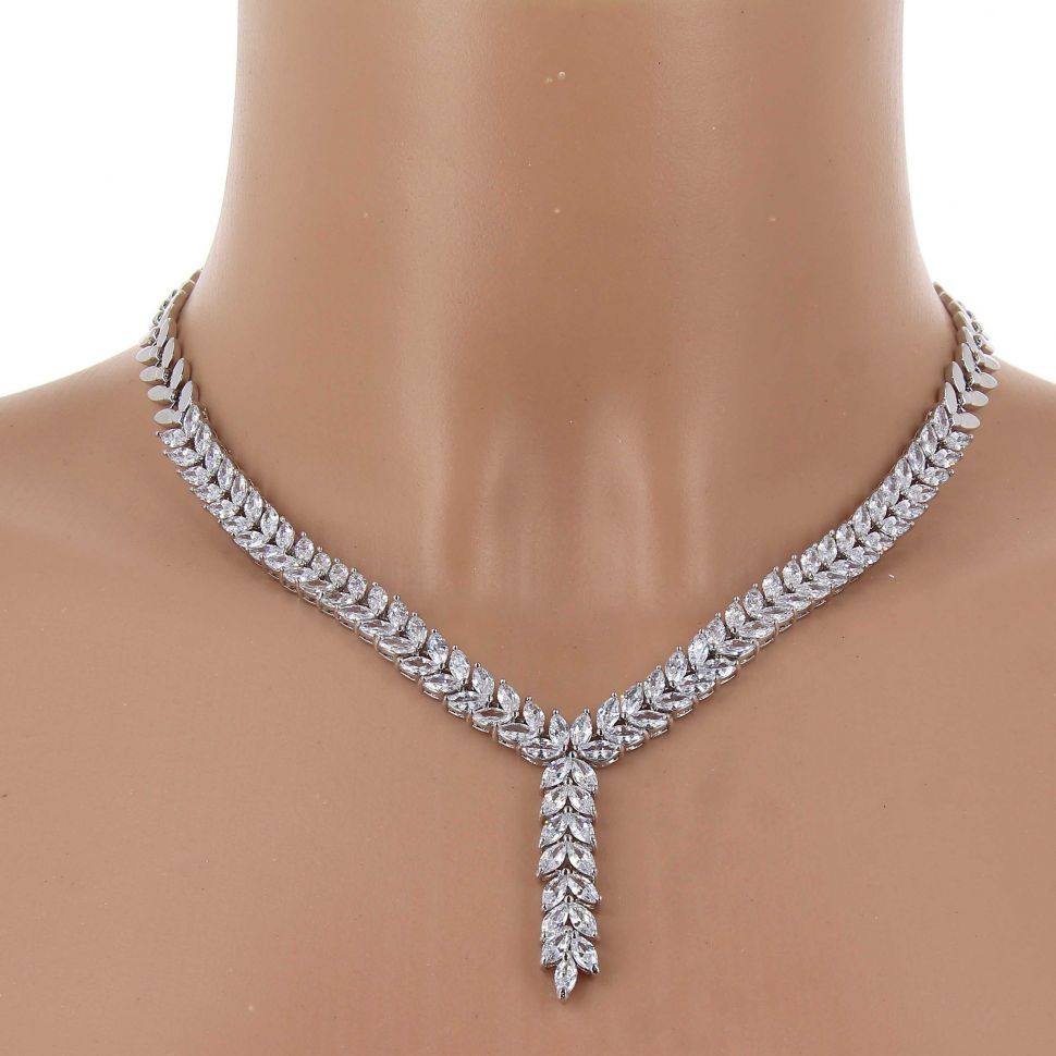 Collier femme, Coeur en strass, XS-2259