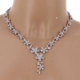 Collier femme, Coeur en strass, XS-2259