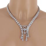 Collier femme, Coeur en strass, XS-2259